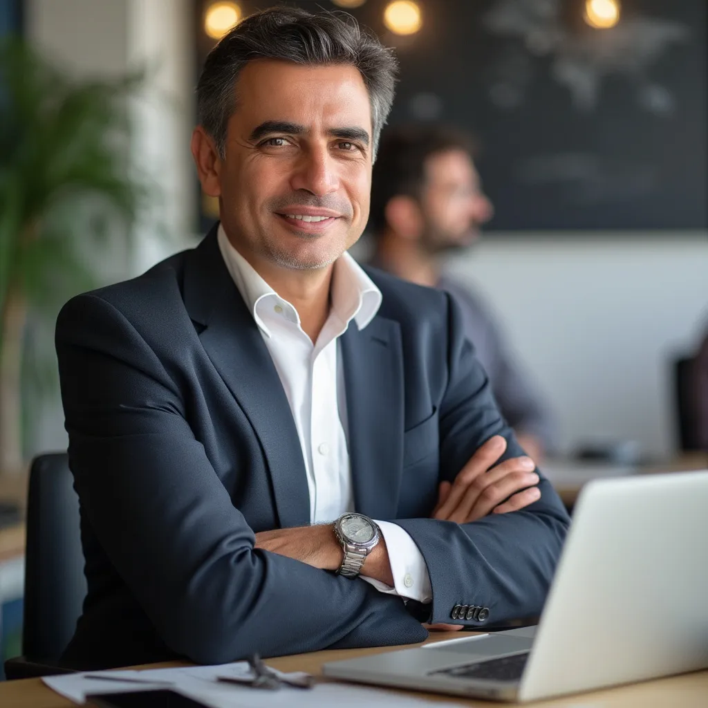 Retrato profesional de Ricardo Fernández, Gerente de Consultoría para PyMEs